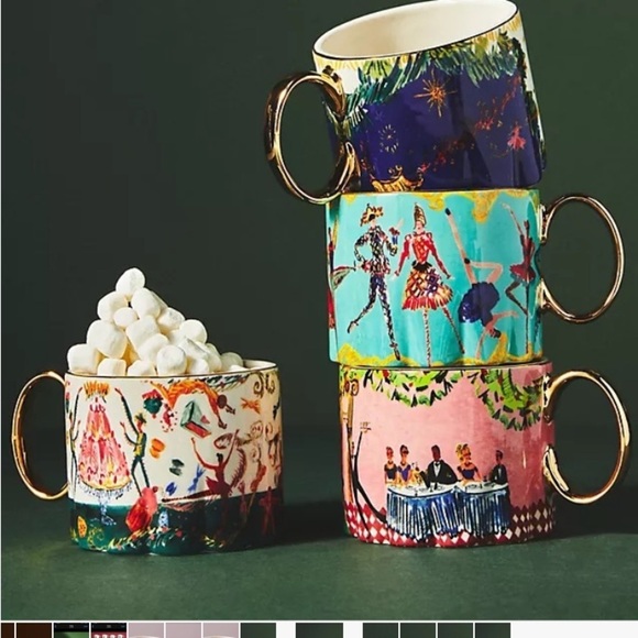 Anthropologie Pauline de Roussy de Sale Nutcracker Christmas Mug - Picture 2 of 2